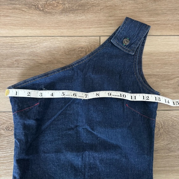 Tommy Hilfiger One-Shoulder Denim Top - Picture 7 of 8